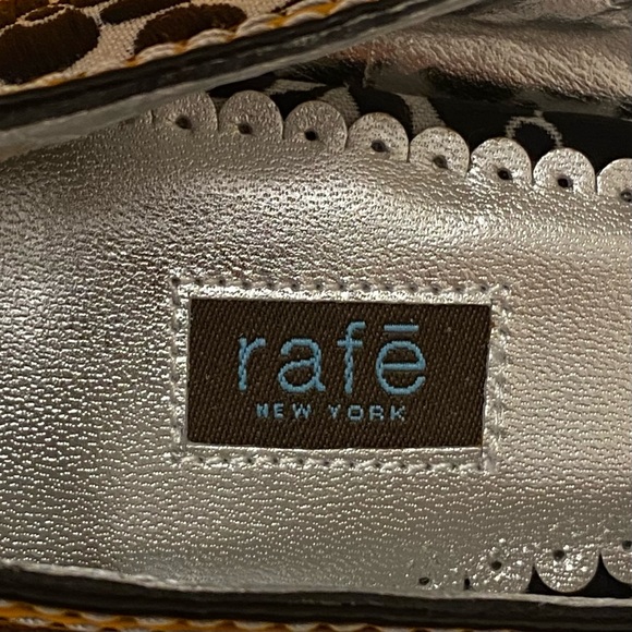 Women’s Kitten Heel Flats Leather and Fabric Shoes size 10 - Picture 3 of 8